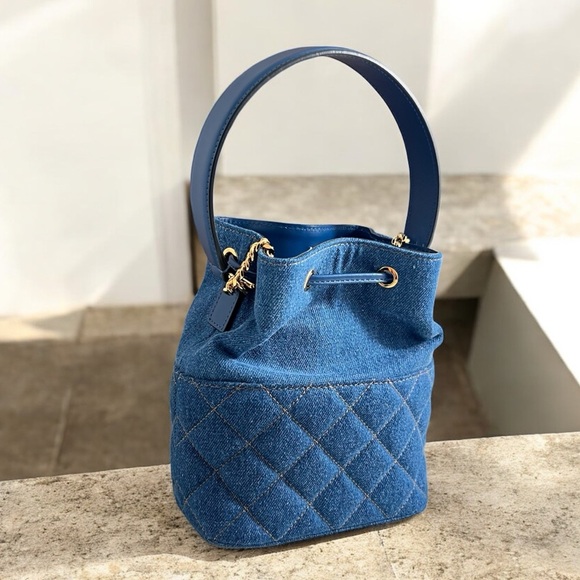 Auth VERSACE Bag • Denim Tote Shoulder Crossbody Bag NWOT Authentic VERSACE - Picture 3 of 9